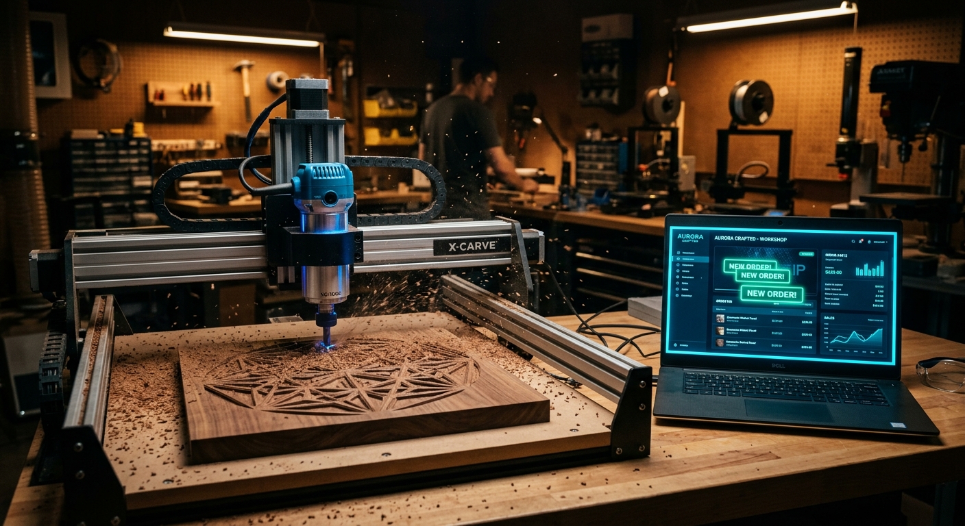 מכונות CNC ומכירות אונליין: איך הופכים ייצור מותאם אישית לחנות דיגיטלית רווחית